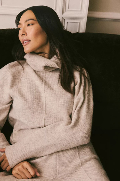 LEFTIES Balıkçı Yaka Nervürlü Kazak