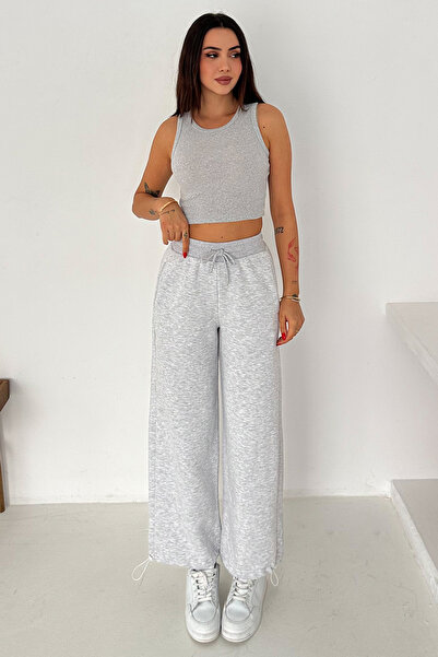 Noa&Noa Γυναικείο παντελόνι με κορδόνια με λεπτομέρεια στο κάτω μέρος – Loung...