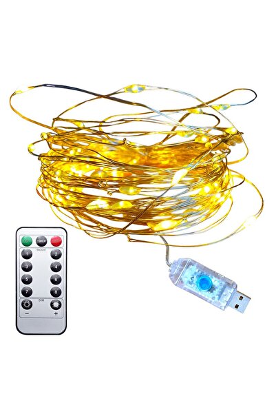 UpWay 100 مصباح LED مع جهاز تحكم عن بعد بطول 10 أمتار - إضاءة زخرفية USB