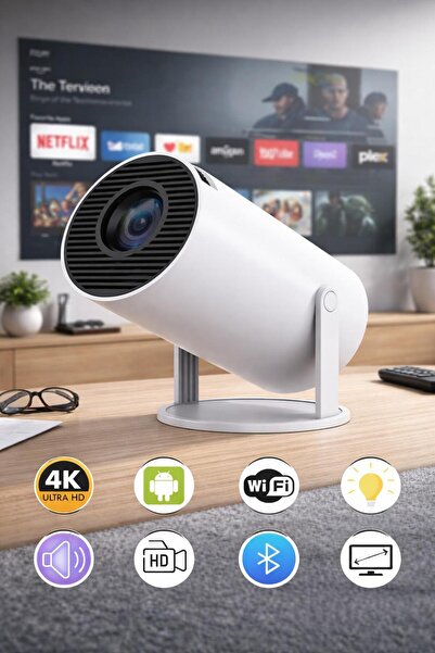 Universal UMX-100 Mini Akıllı Projeksiyon Cihazı | Wifi Kablosuz Ekran Yansıt...