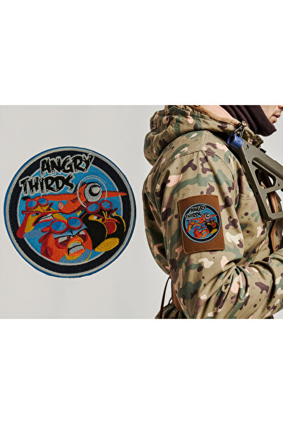 ALKAN ASKERİ MALZEMELER VE TEKSTİL Angry Thirds Nakışlı Arma Patch - Yerli Ür...