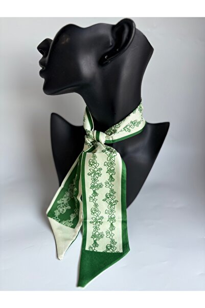 BHR AKSESUAR وشاح رفيع منقوش، شريط (6×85 سم)