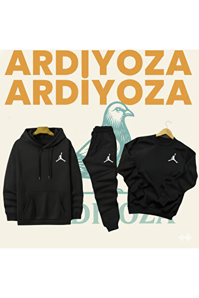 Ardiyoza Tracksuit Set Without Zipper 3-Piece (Hooded -Sweat-Tracksuit)