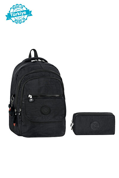 Waddell New Season Unisex Licensed Crinkle Fabric School, Backpack and Pencil...