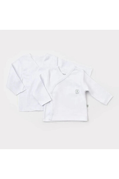 Bibaby Biorganic Basic Nature Inner Outer Baby Bodysuit 73275 White