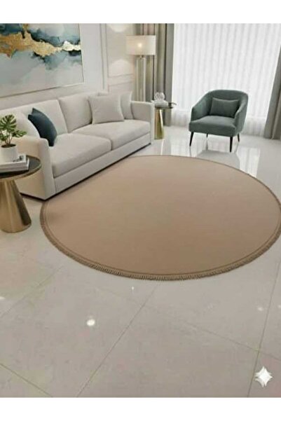 ALTUN CARPET Covor rotund din pluș, cu margini drepte, anti-alunecare, pentru...