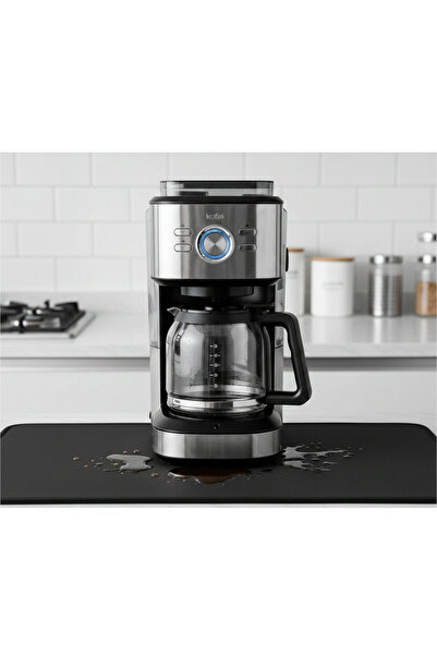 FRY Kahve Makinesi Altlığı Su Emici Kaymaz Taban Tezgah Koruyucu Kurulama Matı