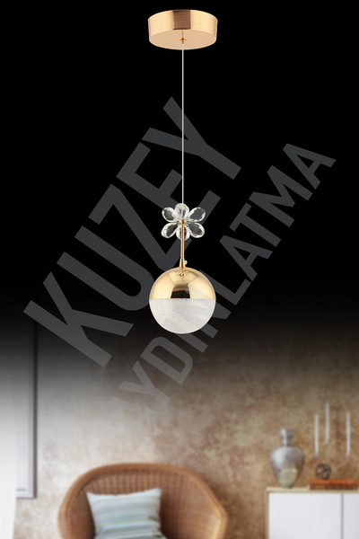 KUZEY AYDINLATMA EFNA TEKLİ MODERN 3 RENK AVİZE AYDINLATMA