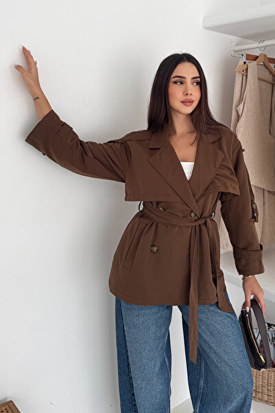 Noa&Noa Women's Belted Double Button Trench Coat – Timeless Form