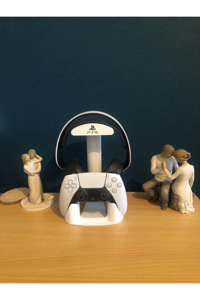 Genel Markalar Habulab PS5 Kol ve Kulaklık Standı – DualSense Uyumlu – 3D Bas...