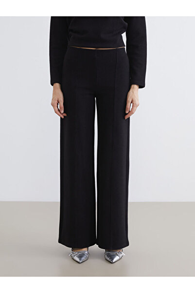 LC Waikiki Wide Leg Women's Trousers with Elastic Waist