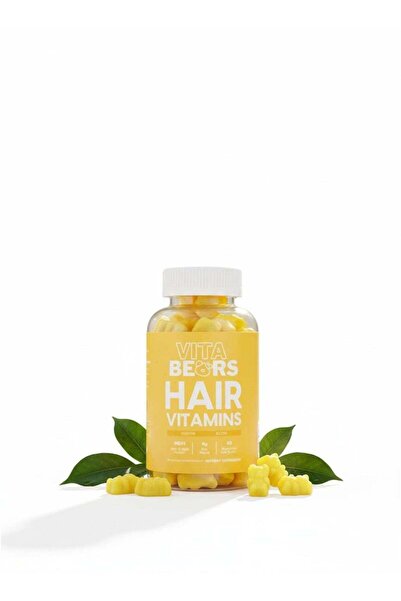 Vita Bears فيتامينات الشعر على شكل علكة - أقراص البيوتين القابلة للمضغ للعناي...