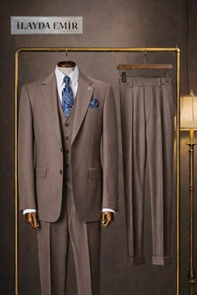 ilayda emir Kirlangiç Yaka, Blazer, Sli̇mfi̇t, 2 Düğmeli̇, 6 Drop, Erkek Takı...