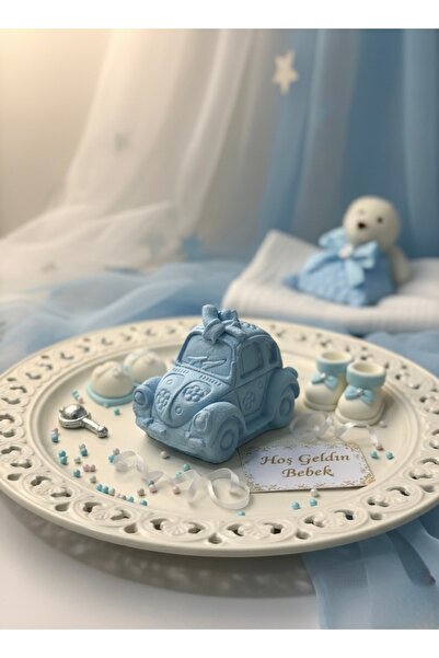 Store Taş Tozu El Yapımı Erkek Bebek Arabası Biblo – Bebek Doğum & Mevlüt Hed...