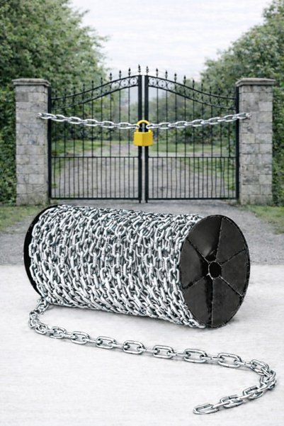 Vi Caro 6 mm kalınlık Galvaniz Zincir 2 Metre | Paslanmaz Sanayi Zinciri | Ba...