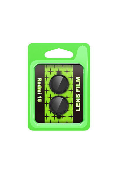 eco port Xiaomi Redmi 15 4g Raze Metal Camera Lens - Black