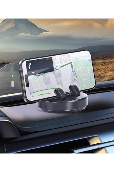 Privo 360° Dönebilen Yapışkanlı Numaratörlü Araç Telefon Tutucu Numaratörlü Torpido Üstü Telefon Standı