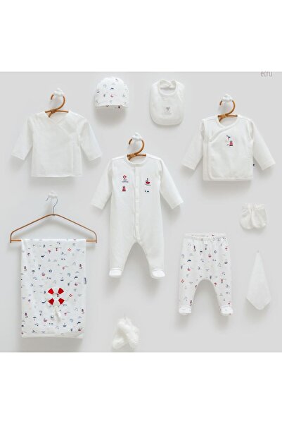 Caramell Perlababy % 100 Pamuk Marine Denizci 10'lu Erkek Bebek Hastane Çıkış...