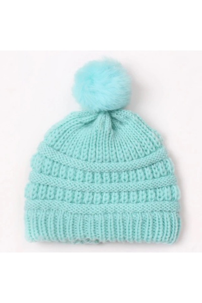 Superbaby Caciulita vernil crosetata tip fes cu ciucuras pentru bebelusi