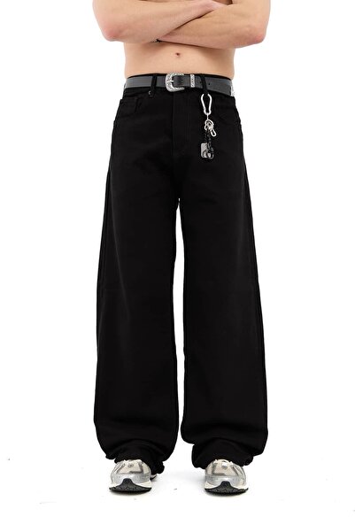 Basic Siyah Baggy Jean
