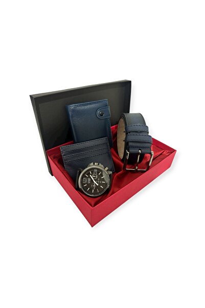 Tisaati Özel Tasarım Lüks Deri Patlı Dikey Premium Serisi Cüzdan Kartlık Saat...