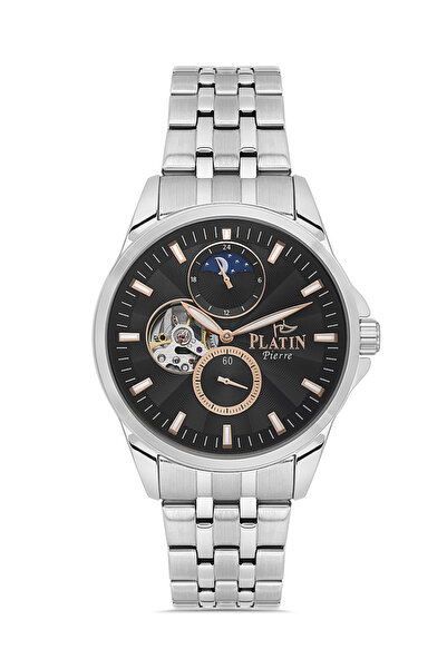 Platin Pierre Pl-1278Ga-A2A Steel Band Functions Active Automatic Men's Wrist...