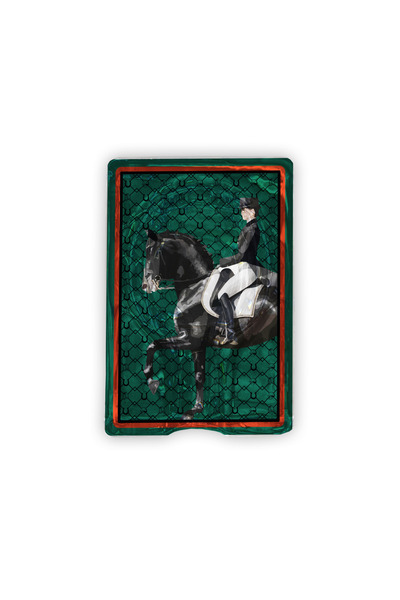 Sivella منفضة سجائر بورو الخضراء للفروسية