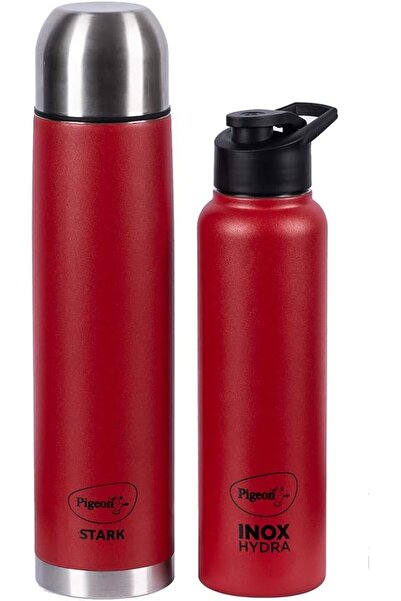 Pigeon Stark Plus Insulated Bottle 1L Red + Hydra Inox Cup