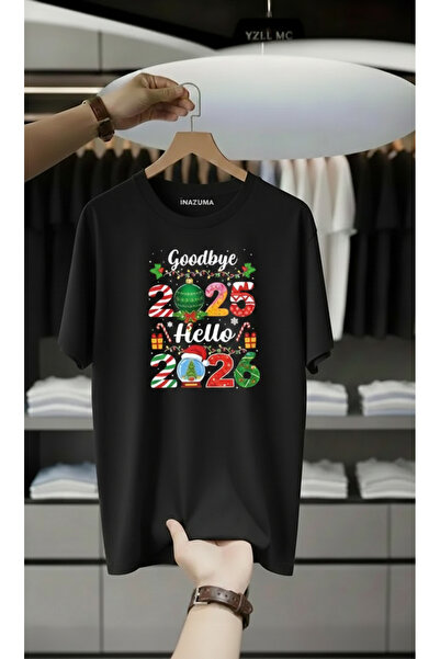 İnazuma Outdoors Unisex Oversized Printed Cotton Crew Neck Short Sleeve Black...