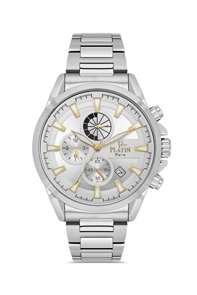 Platin Pierre Hds-pl-1224ga-a1a steel band active men's wristwatch