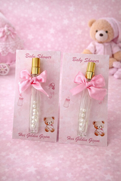 MyWorldorganization Hediyelik incili, Pembe fiyonklu kolonya şişesi, Baby sho...
