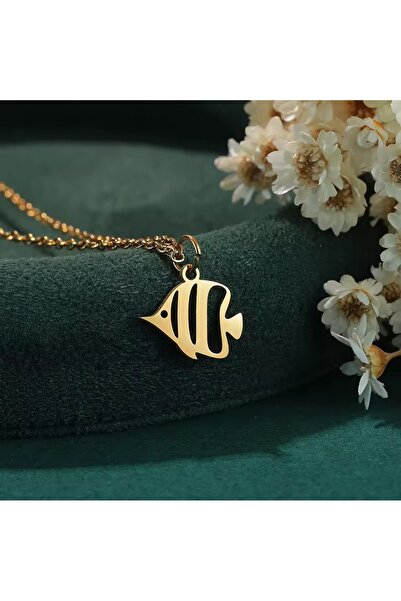 N!da Jewelry 925 Ayar Gümüş Balık Figürlü Kolye – Minimal Deniz Temalı Unisex...