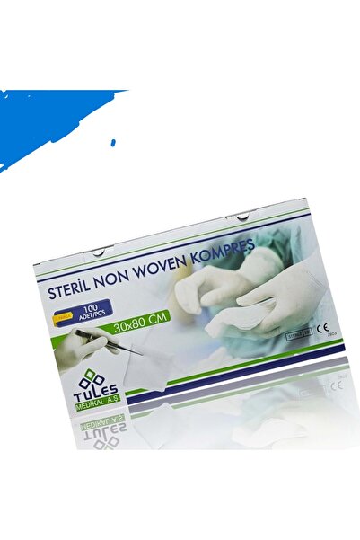 tules STERİL NON WOVEN KOMPRES 30X80 CM [ 100 ADET ]
