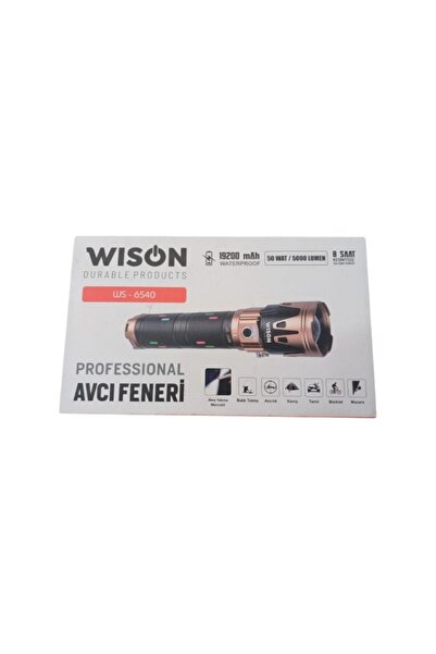 Wıson WS-6540 Profesyonel Yakıcı Özellikli 50W – 5000 Lümen – 19200 Mah – Zoo...