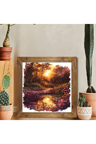 Tuba Decor Square Painting with Wooden Frame