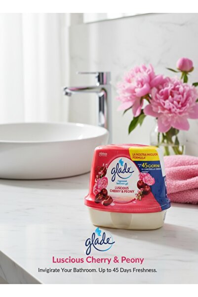 Glade Odorizant Baie Gel, Luscious Cherry & Peony, 180g – Prospețime Continuă...