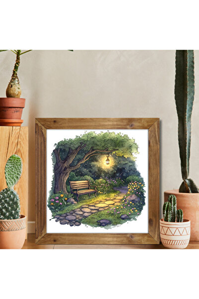 Tuba Decor Square Painting with Wooden Frame