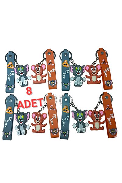 Bontexs Tom Ve Jerry Hediye Anahtarlık 8 Adet