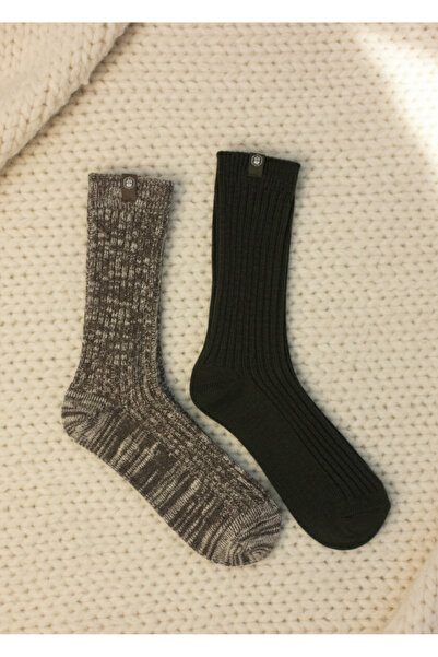 Mest Çorap 2 ÇİFT ERKEK PAMUK VE KOYUN YÜN KARIŞIMLI KIŞLIK ÇORAP