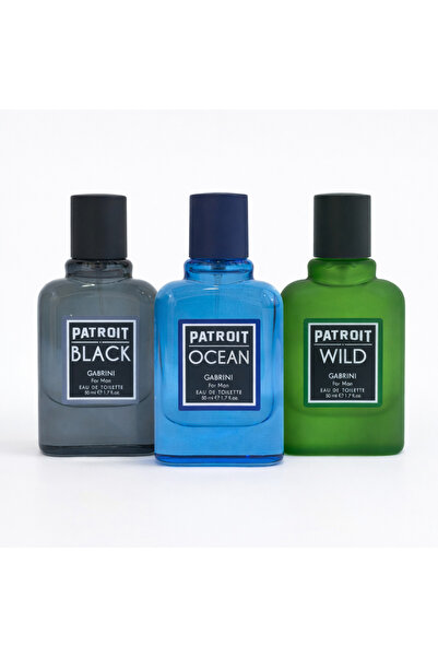 Lesvip's PATROIT BLACK & OCEAN & WILD EDT ERKEK PARFÜMÜ 50ML 3'LÜ SET