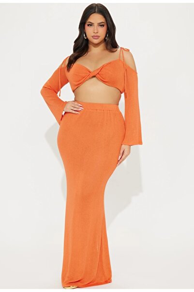 FASHION NOVA Crochet Skirt and Ust Set