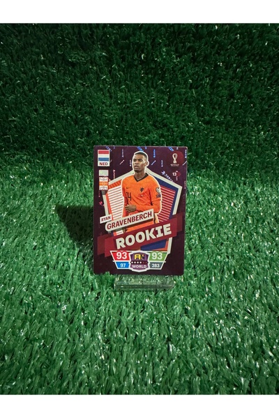 Panini Ryan Gravenberch Rookie 2022 Katar Dünya Kupası Oyun Kartı