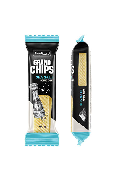 GRAND رقائق بطاطس بنكهة ملح البحر (مستوردة)، 60 غرام
