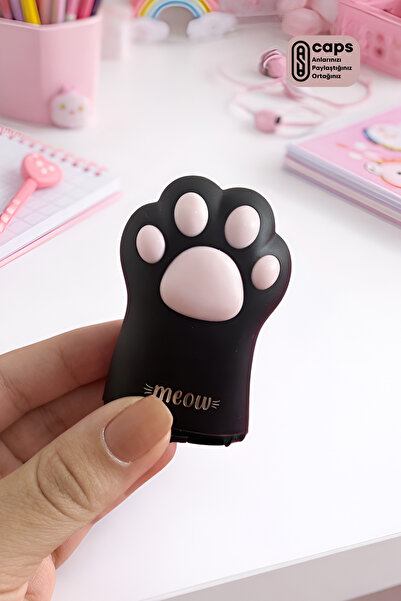 caps office Meow Kedi Patisi Çift Hazneli Kalemtıraş