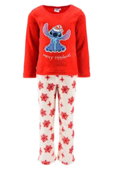 Lilo & Stitch Pijama colar fleece, cu maneca lunga Merry Stitchmas