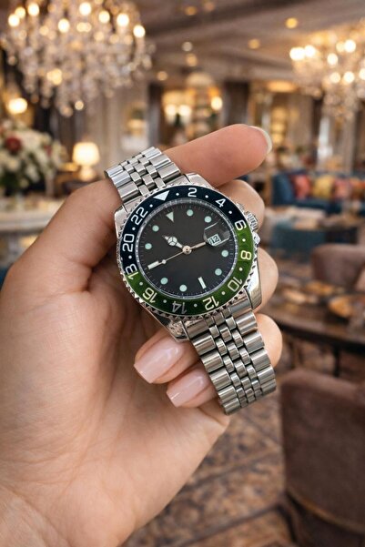 LOOQ Takvimli Retro Çelik Kordon Erkek Kol Saati