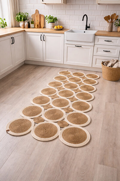 GNG Home Tekstil Jute Wicker Washable Living Room Kitchen Balcony and Garden ...