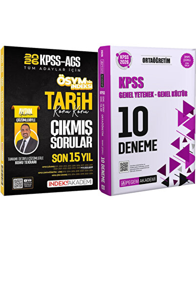 İndeks Akademi Yayıncılık 2026 KPSS Tarih ÖSYMnin İndeksi Çıkmış Sorular Son ...