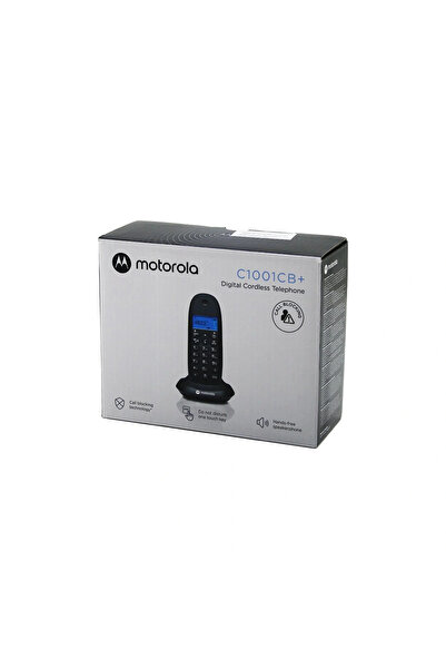 shopwave هاتف رقمي لاسلكي أسود - هاتف بدون سلك مع شاشة عرض رقمية 50 ذاكرة C10...