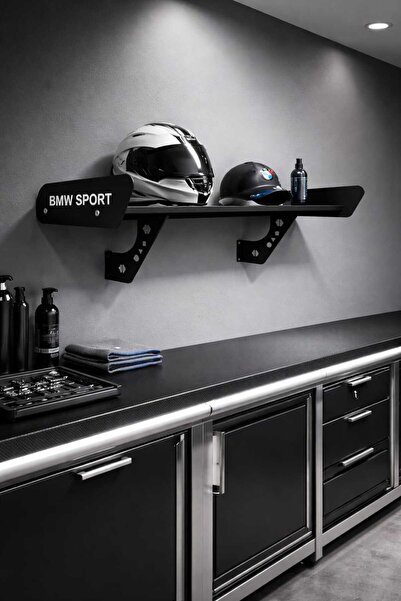 moonligtdecor DUVAR RAFI SPOİLER RAF BMW SPORT Temalı Metal Duvar Rafı | Şık ...